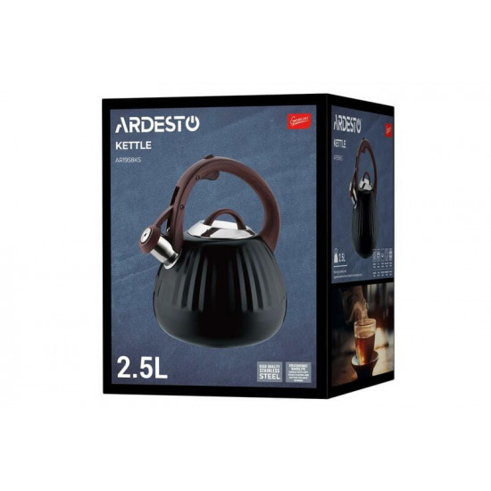 Чайник Ardesto Gemini 2.5 л (AR1958KS)
