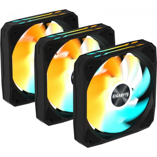 Вентилятор Gigabyte EZ Chain Fan 120 3-Pack Black (GP-GBT EZFAN1203)