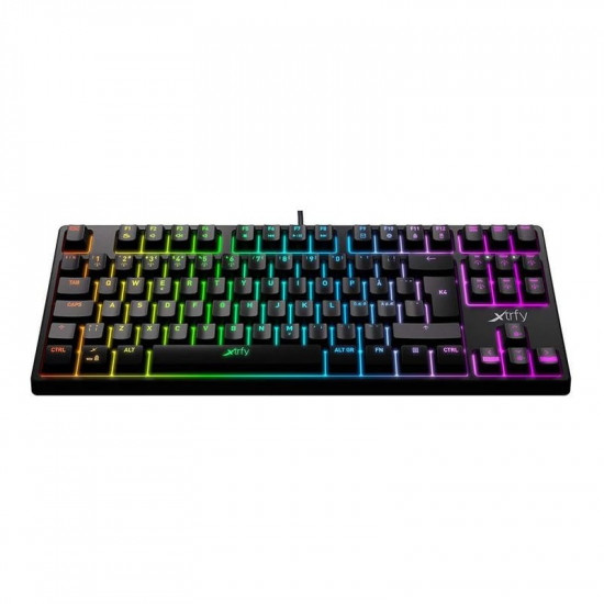 Клавіатура Xtrfy K4 TKL RGB Kailh Red UA Black (XG-K4-RGB-TKL-R-UKR) USB