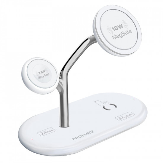 Бездротовий зарядний пристрій Promate Synergy-Pro MagSafe 57W White