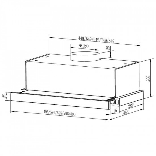 Витяжка Faber TLSC X A60 2LS
