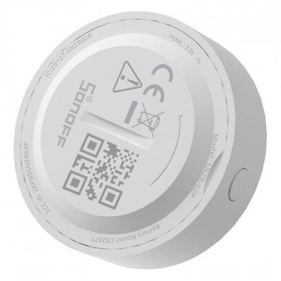Датчик температури та вологості Sonoff Zigbee SNZB-02P