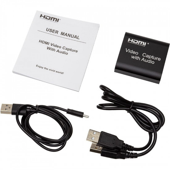Пристрій відеозахоплення PowerPlant HDMI 4k/30hz (HDVC4) (CA914159)