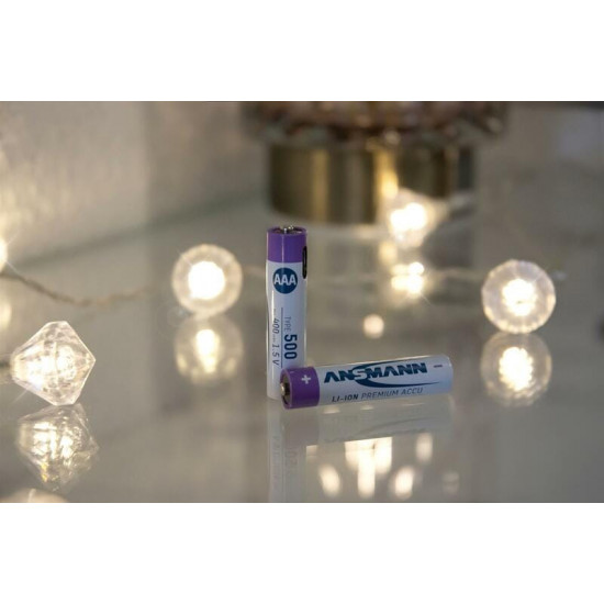 Акумулятори Ansmann AAA/HR03 Li-Ion 500 mAh BL 4 шт