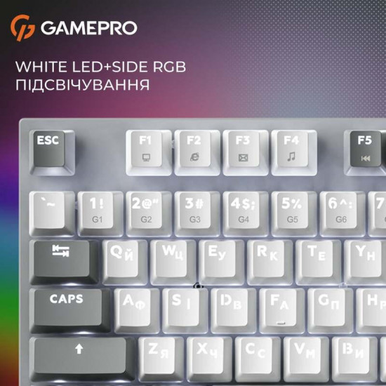 Клавіатура GamePro Genesis Metallic MK144G Outemu Red Swithes USB Gray