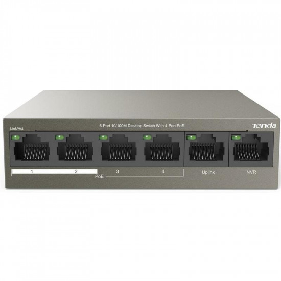 Комутатор Tenda TEF1106P-4-63W