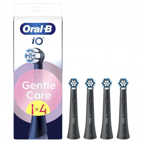 Насадка для зубної електрощітки Braun Oral-B iO RB SBF-4 Gentle Care Black (4 шт)