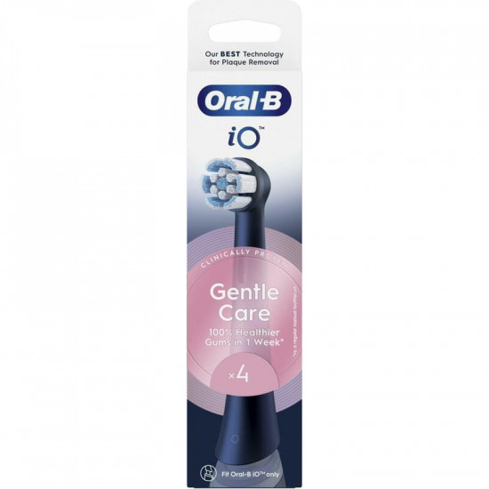Насадка для зубної електрощітки Braun Oral-B iO RB SBF-4 Gentle Care Black (4 шт)