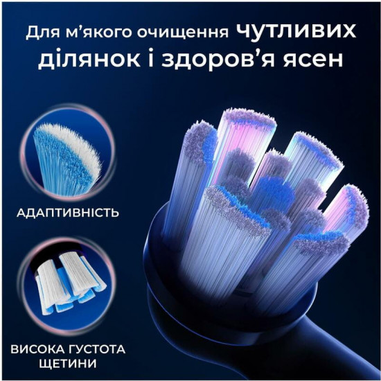 Насадка для зубної електрощітки Braun Oral-B iO RB SBF-4 Gentle Care Black (4 шт)