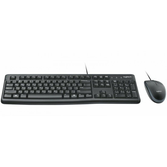 Комплект (клавіатура, миша) Logitech MK120 Black (920-002563)