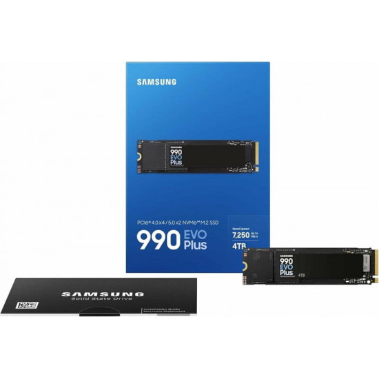 Накопичувач SSD  4ТB Samsung 990 EVO Plus M.2 2280 PCIe 5.0 x2 NVMe V-NAND TLC (MZ-V9S4T0BW)