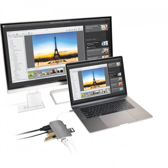 Док-станція J5create USB-C 9-в-1 (JCD383-N)
