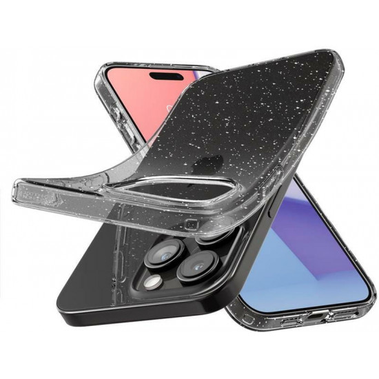 Чохол-накладка Spigen Liquid Crystal Glitter для Apple iPhone 15 Pro Crystal Quartz (ACS06701)