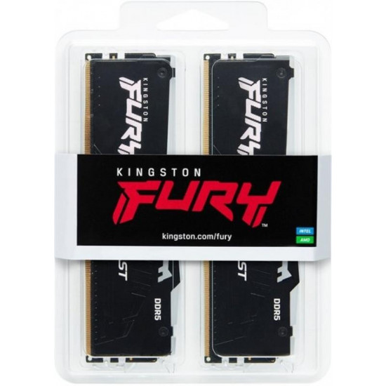 Модуль пам`яті DDR5 2x16GB/5600 Kingston Fury Beast RGB Black (KF556C36BBEAK2-32)