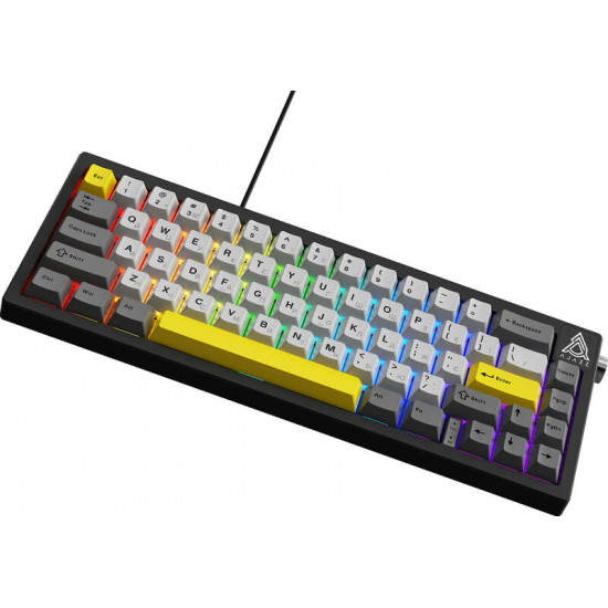Клавіатура Ajazz AK650 Moon Yellow Switch Black USB-C (AK650-MY-GWY)