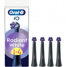 Насадка для зубної електрощітки Braun Oral-B iO RB WB Radiant White Black (4 шт)
