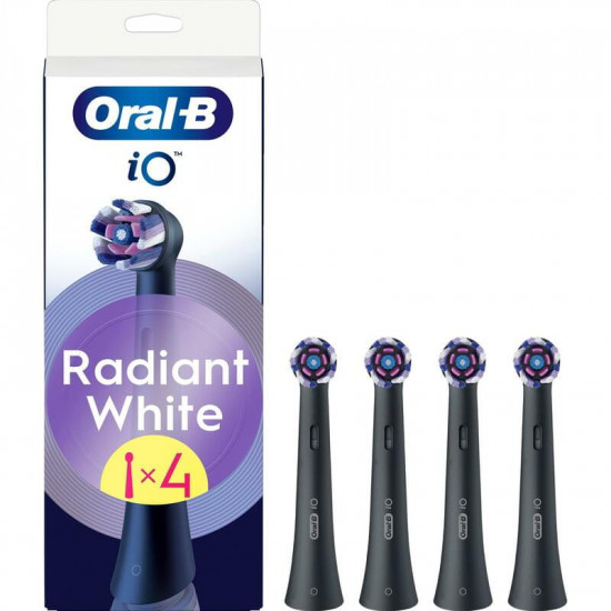 Насадка для зубної електрощітки Braun Oral-B iO RB WB Radiant White Black (4 шт)