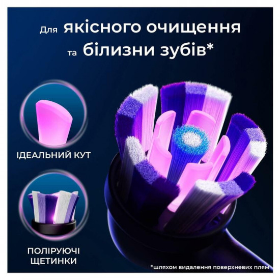 Насадка для зубної електрощітки Braun Oral-B iO RB WB Radiant White Black (4 шт)