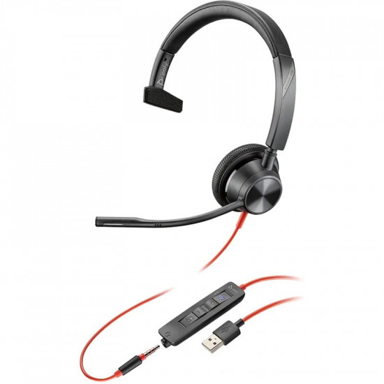 Гарнітура Poly BlackWire C3315 M USB-A HS Mono Black (76J13AA)
