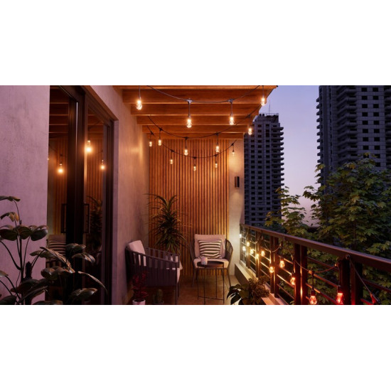Гірлянда Nanoleaf Smart Multicolor Outdoor String Lights Smarter Kit, 30м, Matter, HomeKit (NF084K02-40SLO)