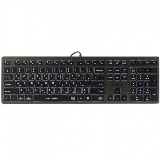 Клавіатура A4Tech Fstyler FX60H Grey White backlit