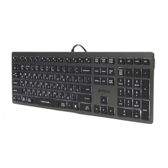 Клавіатура A4Tech Fstyler FX60H Grey White backlit