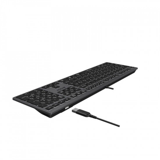 Клавіатура A4Tech Fstyler FX60H Grey White backlit