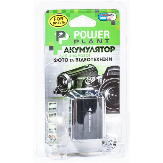 Акумулятор PowerPlant Sony NP-FV70 2100mAh (DV00DV1272)