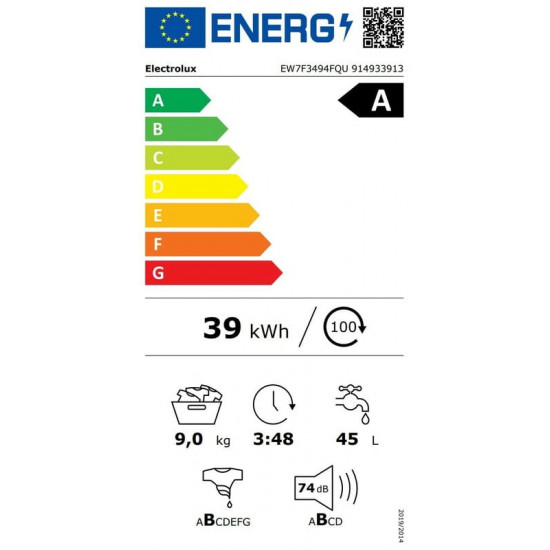 Пральна машина Electrolux EW7F3494FQU