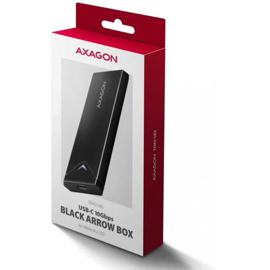 Зовнішня кишеня Axagon NVMe M.2 2242/2260/2280 USB Type-C 3.2 Black (EEM2-UB2)