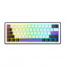 Клавіатура бездротова Hator Hellyberry HK60 Wireless White/Violet