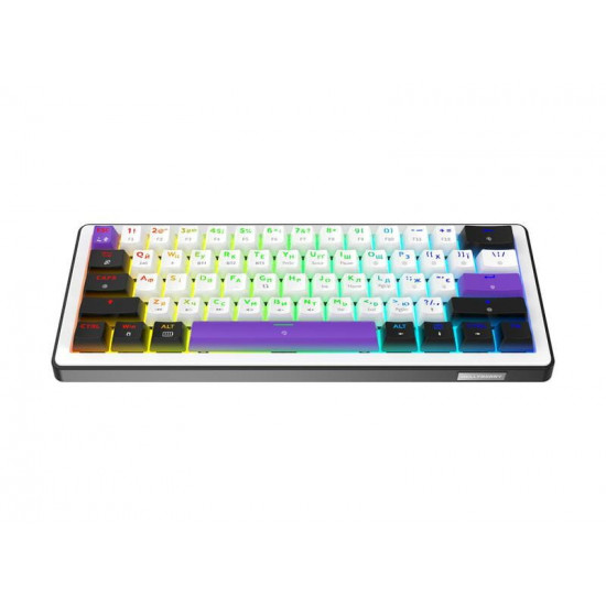 Клавіатура бездротова Hator Hellyberry HK60 Wireless White/Violet