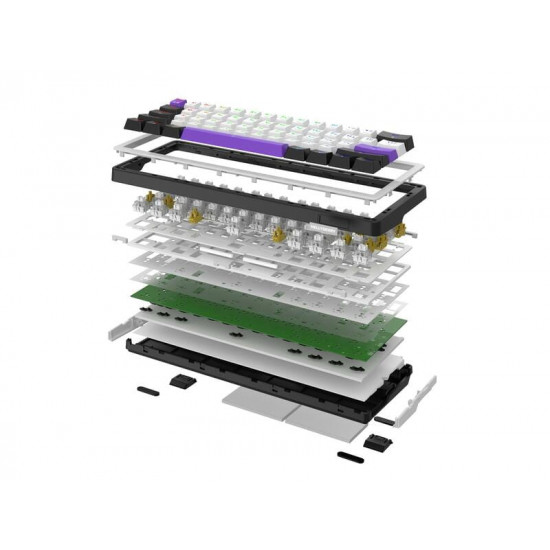 Клавіатура бездротова Hator Hellyberry HK60 Wireless White/Violet