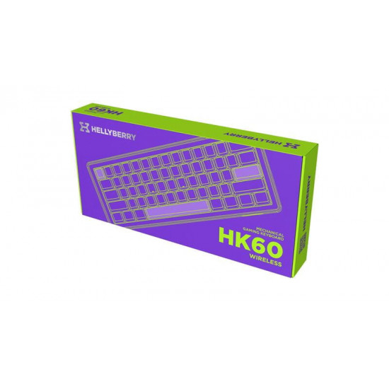 Клавіатура бездротова Hator Hellyberry HK60 Wireless White/Violet