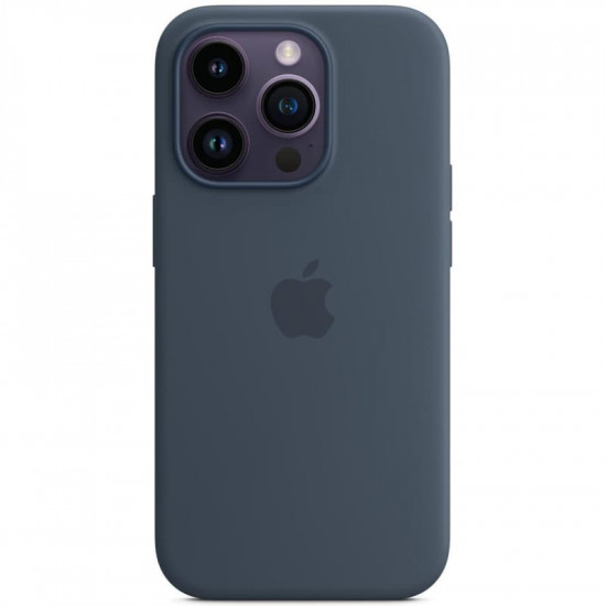 Чохол-накладка Apple Silicone Case with MagSafe для Apple iPhone 14 Pro Storm Blue (MPTF3)