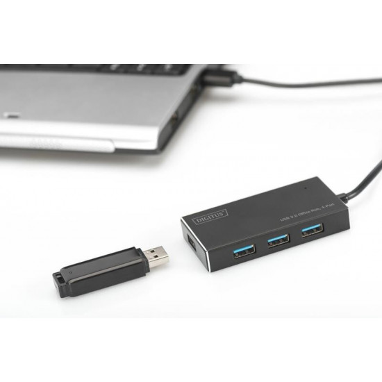 Концентратор USB3.0 Digitus (DA-70240-1) 4хUSB3.0