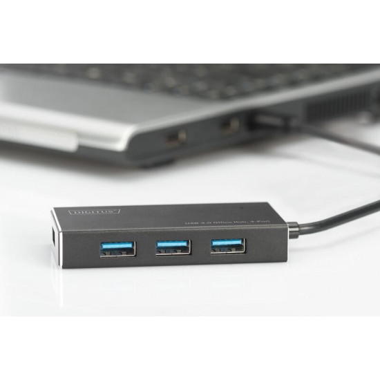 Концентратор USB3.0 Digitus (DA-70240-1) 4хUSB3.0