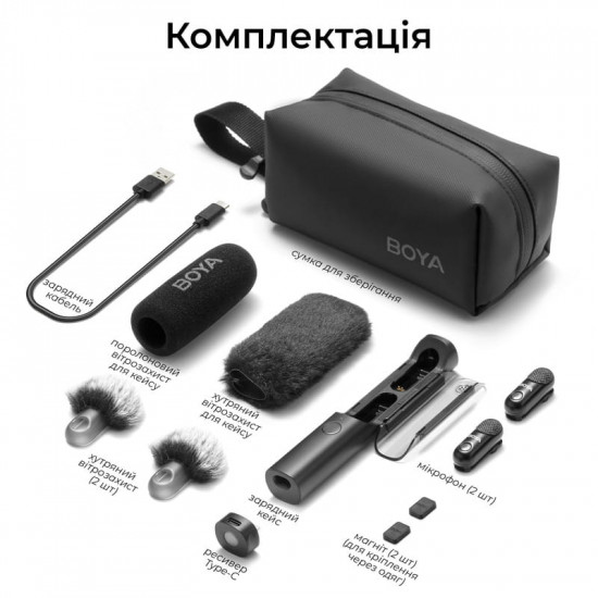 Мікрофон BOYA Magic-05 Type-C Black