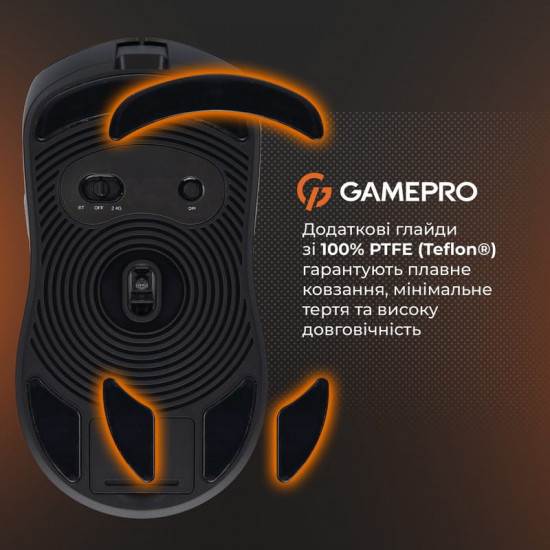 Миша бездротова Gamepro Genesis Ranker Black (GM012B)