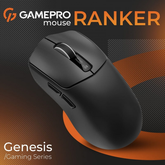 Миша бездротова Gamepro Genesis Ranker Black (GM012B)