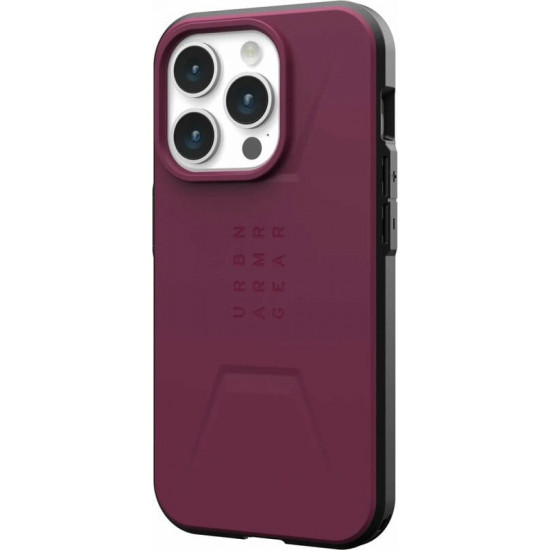 Чохол-накладка Urban Armor Gear Civilian Magsafe для Apple iPhone 15 Pro Max Bordeaux (114295119049)
