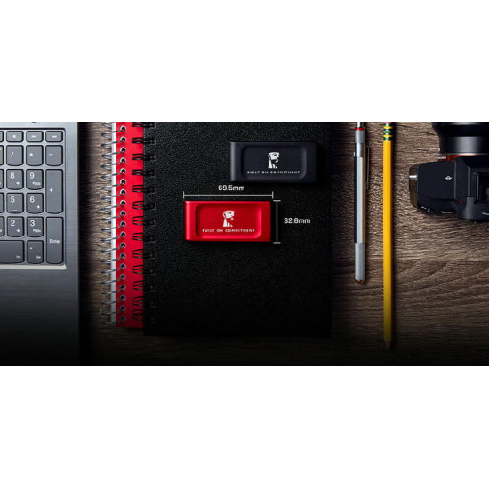Накопичувач зовнішній SSD Portable 2ТB Kingston SXS1000 BoC Red (SXS1000R/2000GA)
