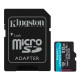 Карта пам`яті MicroSDXC   512GB UHS-I/U3 Class 10 Kingston Canvas Go! Plus R200/W160MB/s + SD-адаптер (SDCG4/512GB)