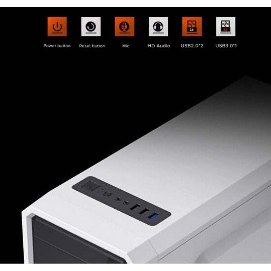Корпус GameMax G561E White