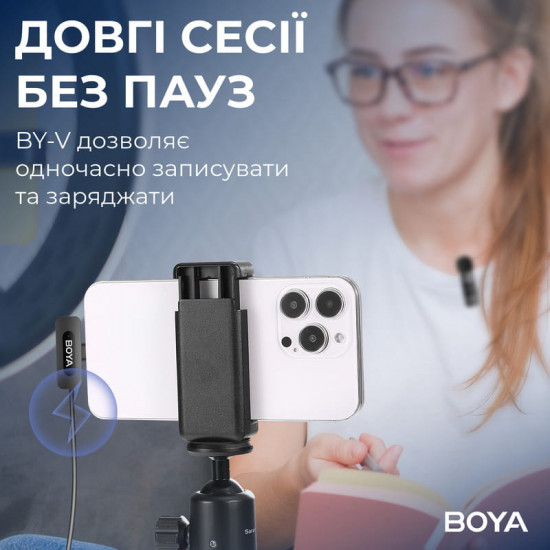 Мікрофон BOYA BY-V30 Type-C Black