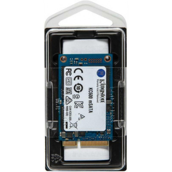 Накопичувач SSD  256GB Kingston KC600 mSATA SATAIII 3D TLC (SKC600MS/256G)