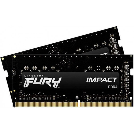 Модуль пам`ятi SO-DIMM DDR4 2x16GB/3200 Kingston Fury Impact (KF432S20IBK2/32)