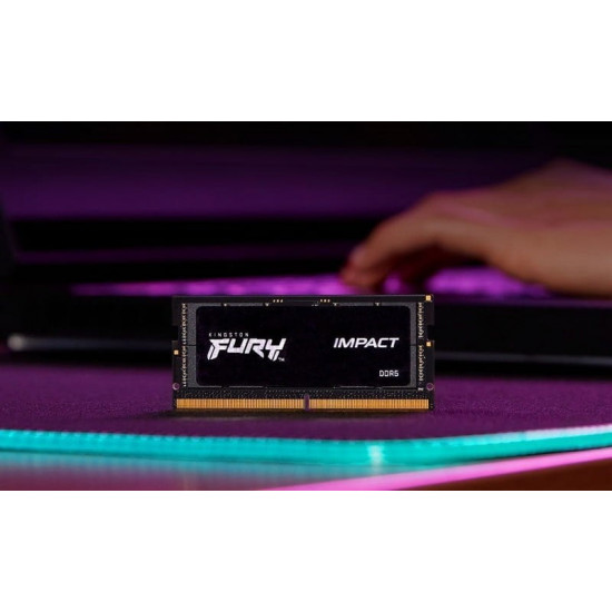 Модуль пам`ятi SO-DIMM DDR5 16GB/5600 Kingston Fury Impact PnP (KF556S40IB-16)