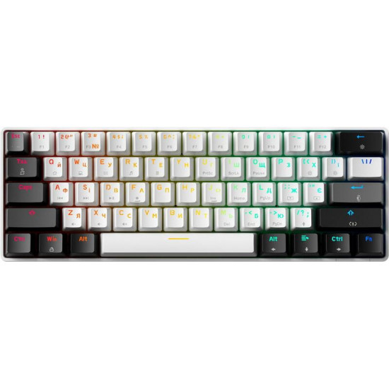 Клавіатура GamePro Genesis Infinity MK130BW Black/White