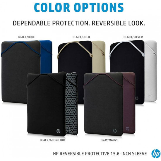 Чохол HP Reversible Protective Sleeve Black/Silver (2F2K5AA) 15.6"